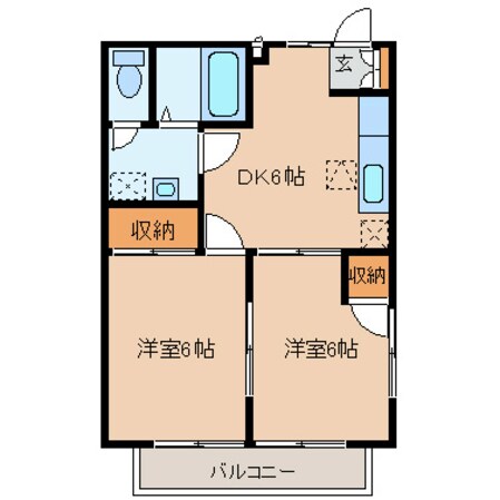 リバーサイドスクウェアBの物件間取画像